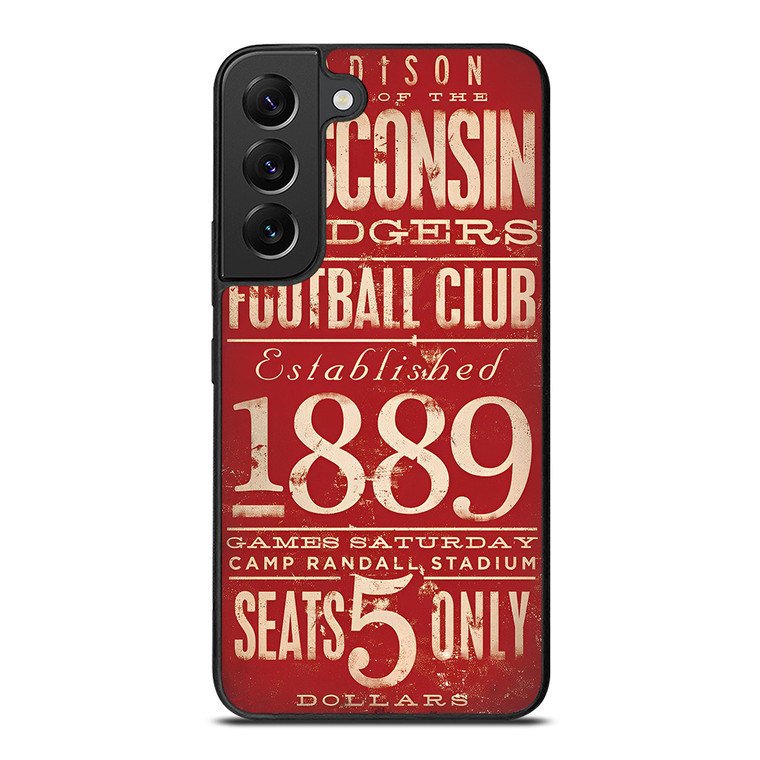 WISCONSIN BADGER OLD TICKET Samsung Galaxy S22 Plus Case Cover