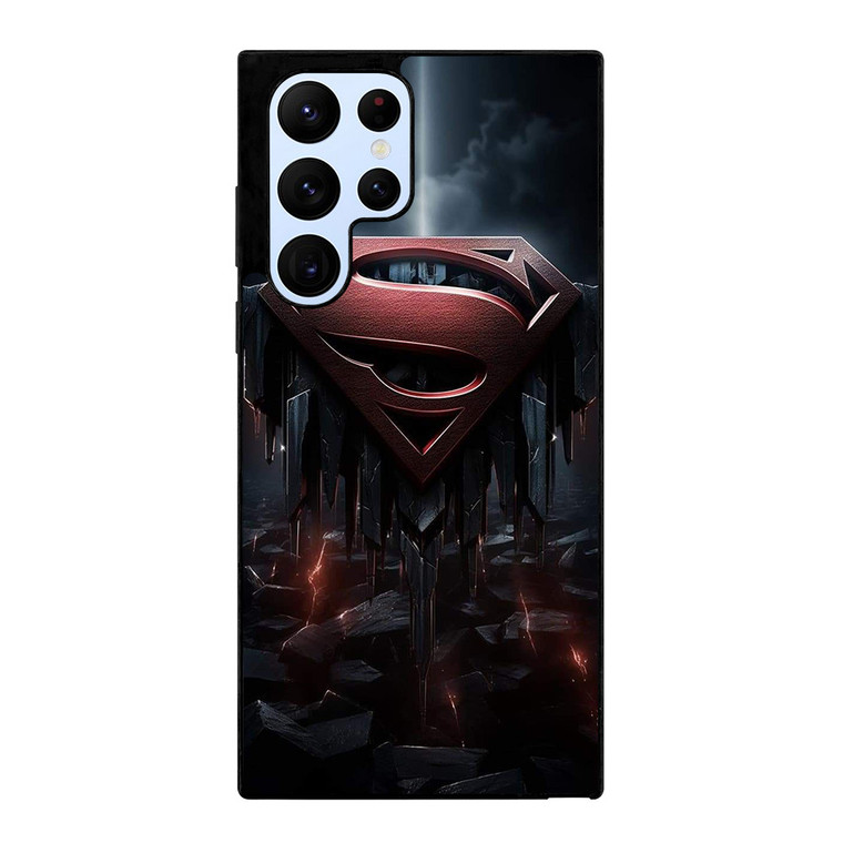 SUPERMAN DARK LOGO ICON Samsung Galaxy S22 Ultra Case Cover