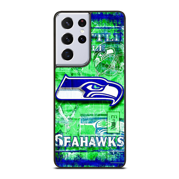 SEATTLE SEAHAWKS SKIN Samsung Galaxy S21 Ultra Case Cover