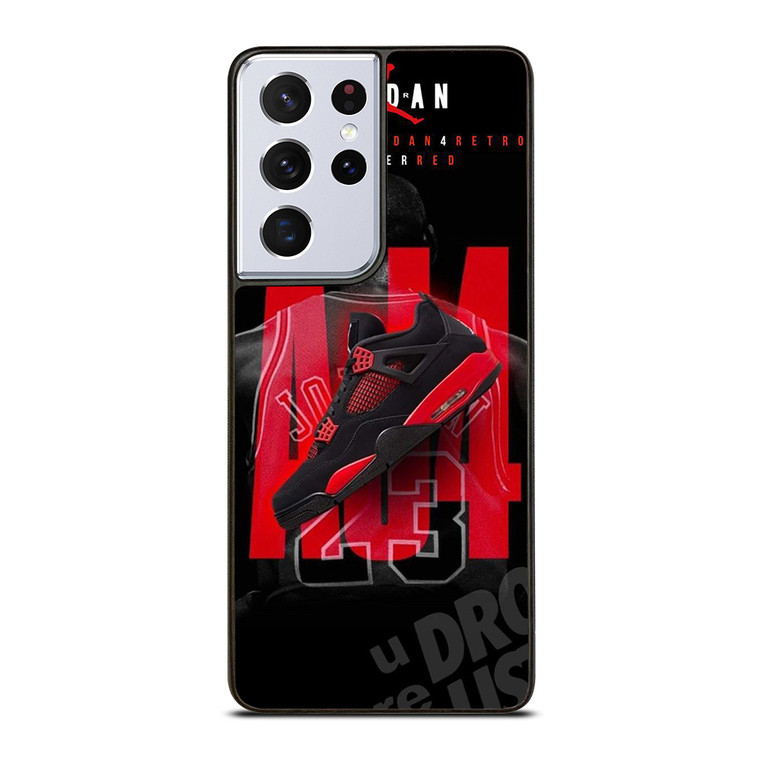 SHOES THUNDER RED JORDAN Samsung Galaxy S21 Ultra Case Cover
