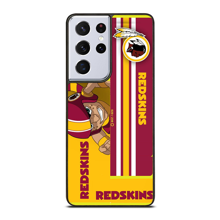 WASHINGTON REDSKINS YELLOW RED MLS Samsung Galaxy S21 Ultra Case Cover