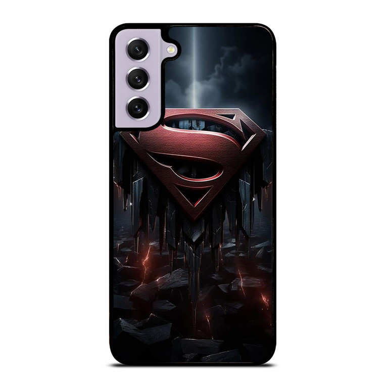 SUPERMAN DARK LOGO ICON Samsung Galaxy S21 FE Case Cover