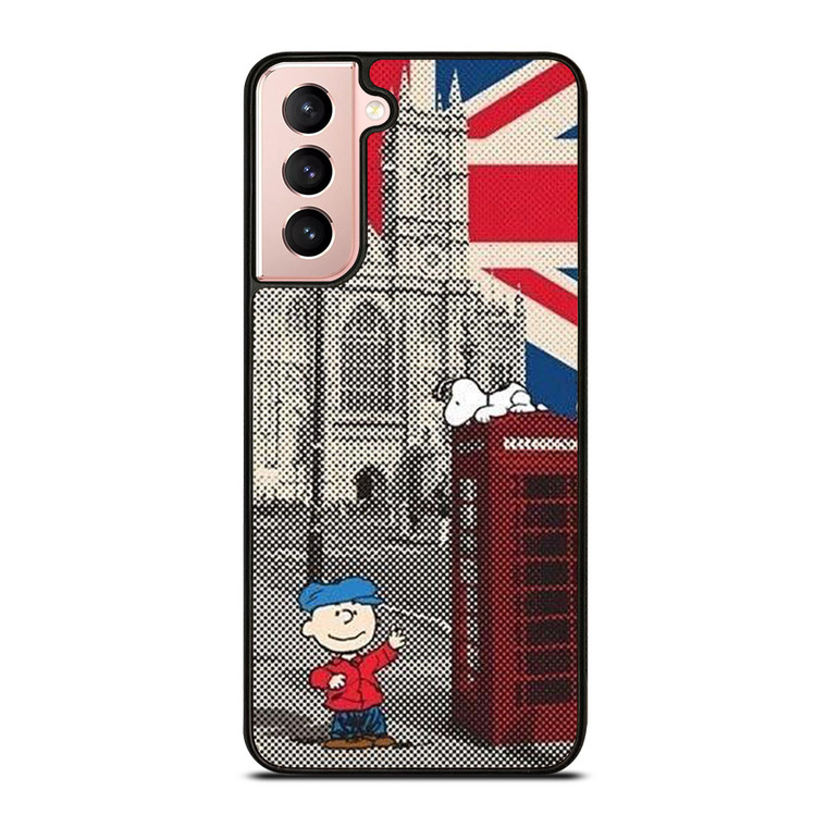 SNOOPY BOX TELEPHONE Samsung Galaxy S21 Case Cover