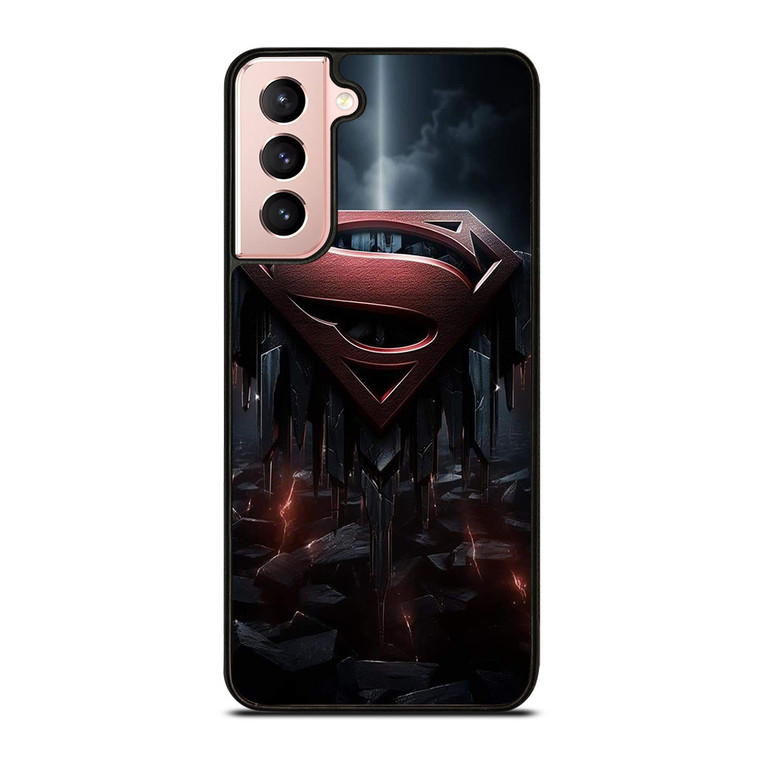 SUPERMAN DARK LOGO ICON Samsung Galaxy S21 Case Cover