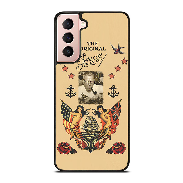 TATTOO SAILOR JERRY FACE Samsung Galaxy S21 Case Cover