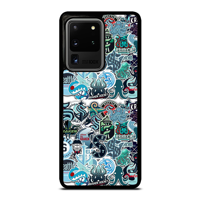 SEATTLE KRAKEN OCTOPUS COLLAGE Samsung Galaxy S20 Ultra Case Cover