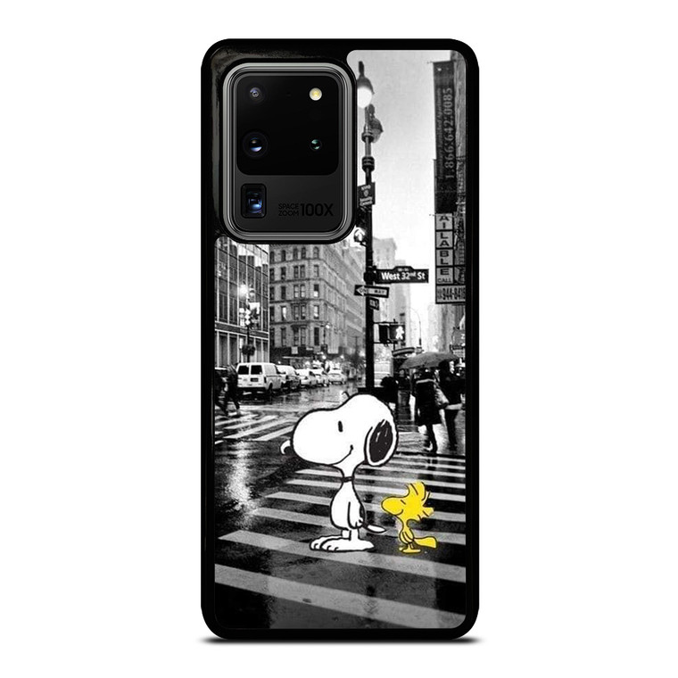 SNOOPY STREET RAIN Samsung Galaxy S20 Ultra Case Cover