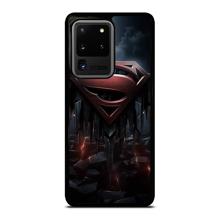SUPERMAN DARK LOGO ICON Samsung Galaxy S20 Ultra Case Cover