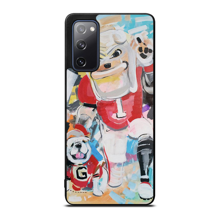 UNIVERSITY OF GEORGIA BULLDOGS UGA ART Samsung Galaxy S20 FE Case Cover