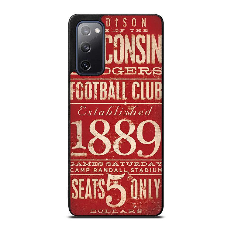 WISCONSIN BADGER OLD TICKET Samsung Galaxy S20 FE Case Cover