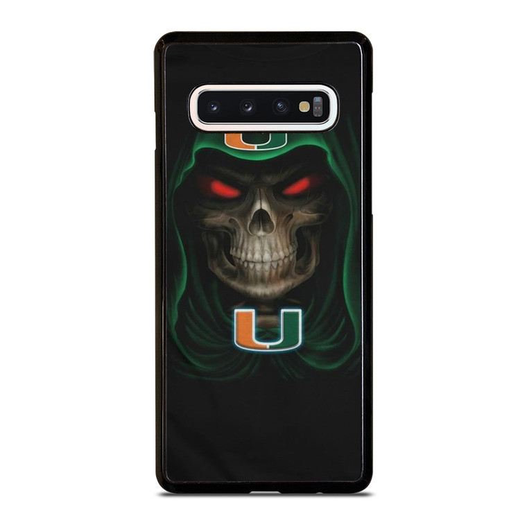 UM MIAMI HURRICANES SKULL Samsung Galaxy S10 Case Cover