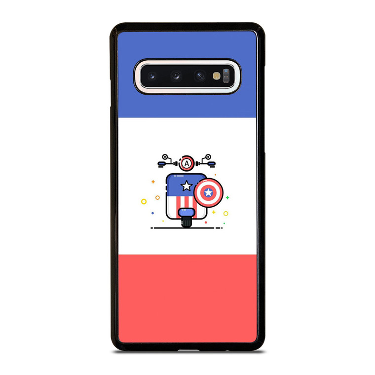 VESPA CAPTAIN AMERICA Samsung Galaxy S10 Case Cover