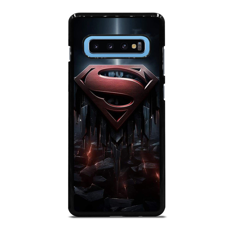 SUPERMAN DARK LOGO ICON Samsung Galaxy S10 Plus Case Cover