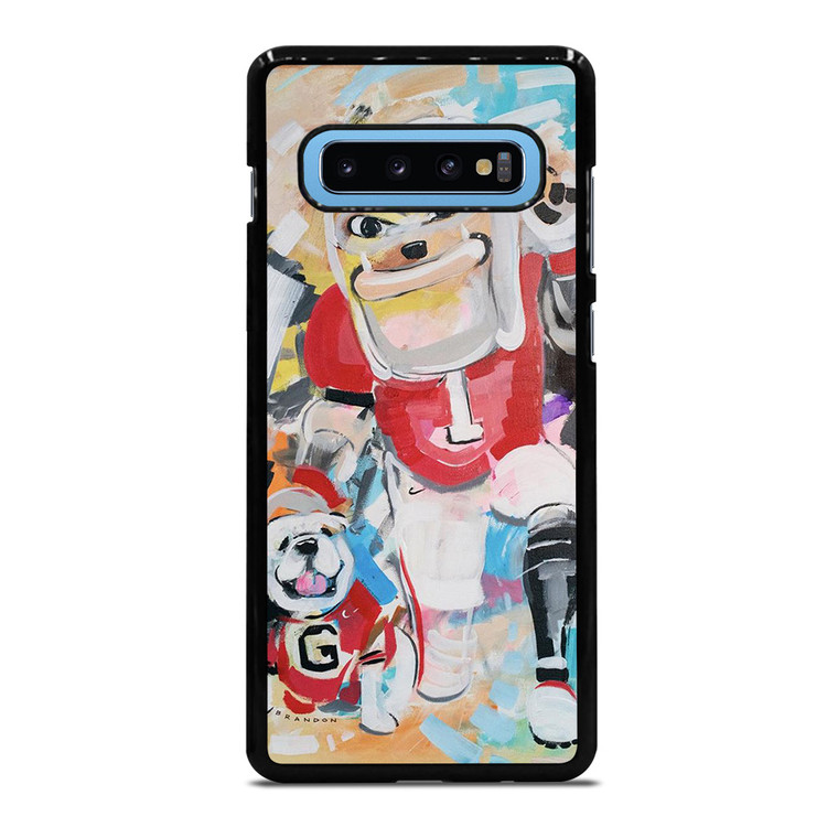 UNIVERSITY OF GEORGIA BULLDOGS UGA ART Samsung Galaxy S10 Plus Case Cover
