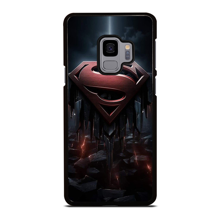 SUPERMAN DARK LOGO ICON Samsung Galaxy S9 Case Cover