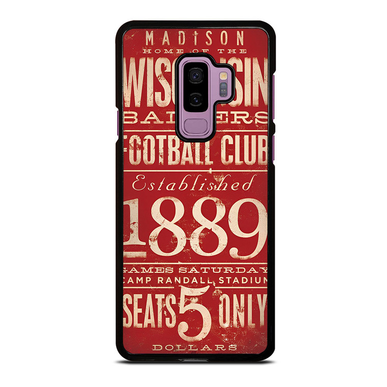 WISCONSIN BADGER OLD TICKET Samsung Galaxy S9 Plus Case Cover