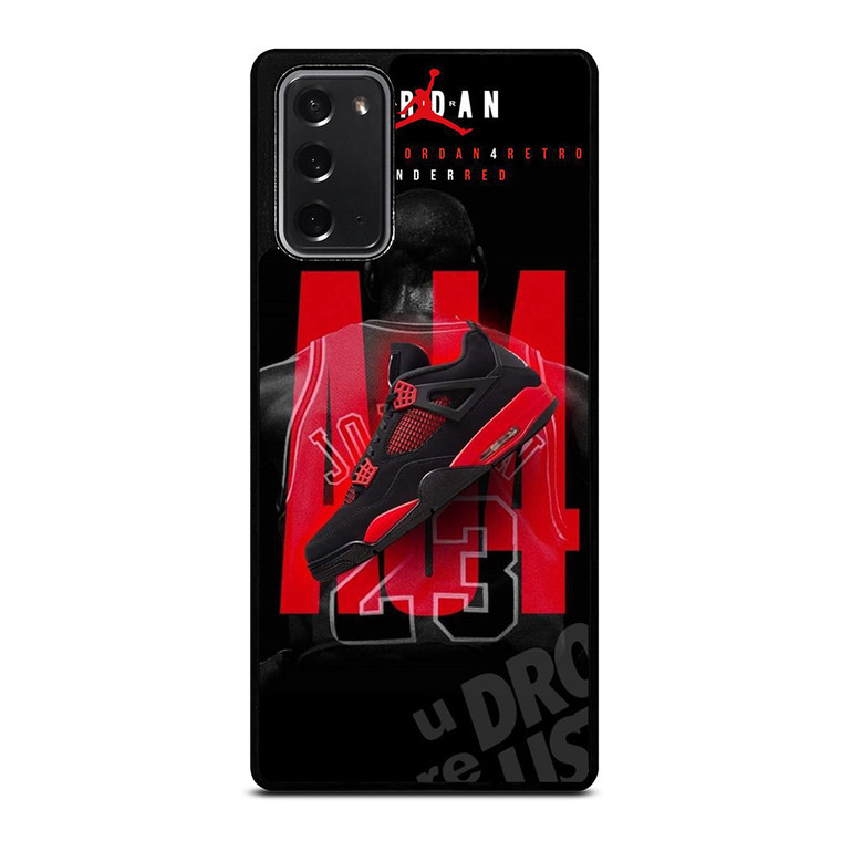 SHOES THUNDER RED JORDAN Samsung Galaxy Note 20 Case Cover