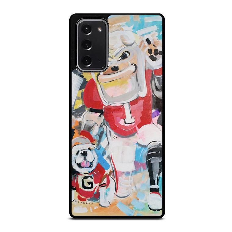 UNIVERSITY OF GEORGIA BULLDOGS UGA ART Samsung Galaxy Note 20 Case Cover