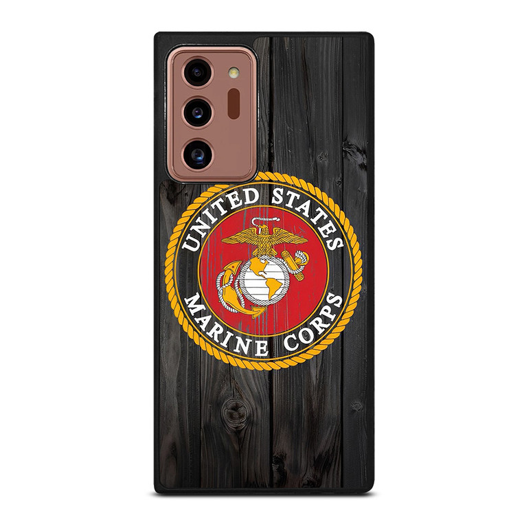 USMC US MARINE CORPS WOOD Samsung Galaxy Note 20 Ultra Case Cover