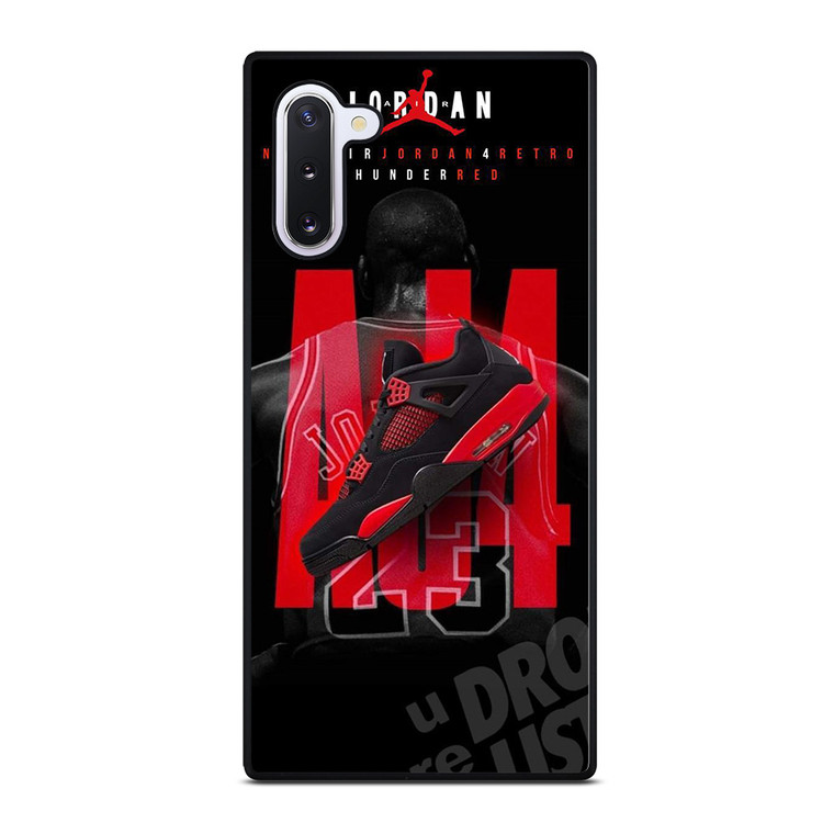 SHOES THUNDER RED JORDAN Samsung Galaxy Note 10 Case Cover
