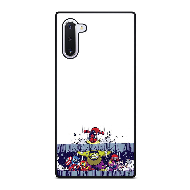 SPIDERMAN VS ALL MARVEL HEROES KAWAII Samsung Galaxy Note 10 Case Cover