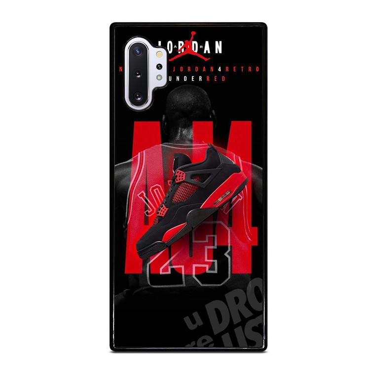 SHOES THUNDER RED JORDAN Samsung Galaxy Note 10 Plus Case Cover