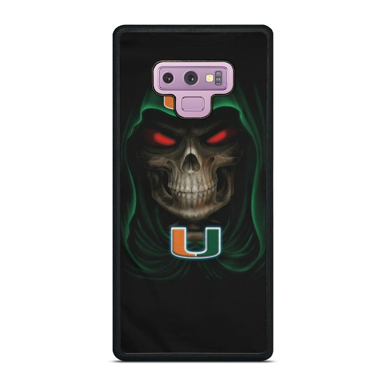 UM MIAMI HURRICANES SKULL Samsung Galaxy Note 9 Case Cover