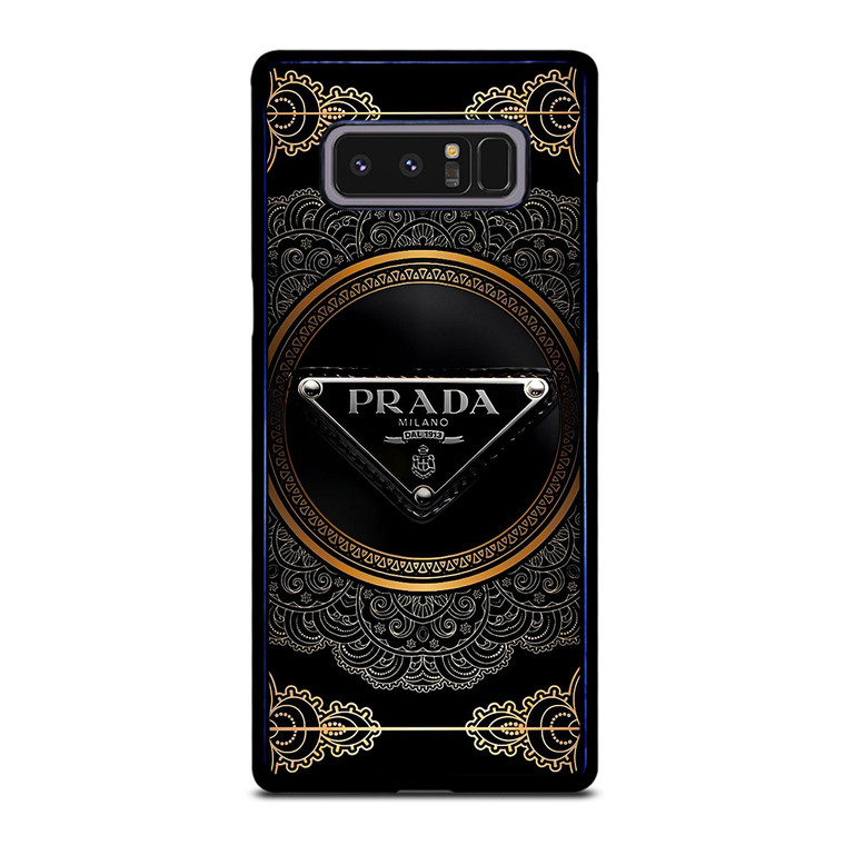 PRADA MILANO BLACK GOLDPRADA MILANO BLACK GOLD Samsung Galaxy Note 8 Case Cover