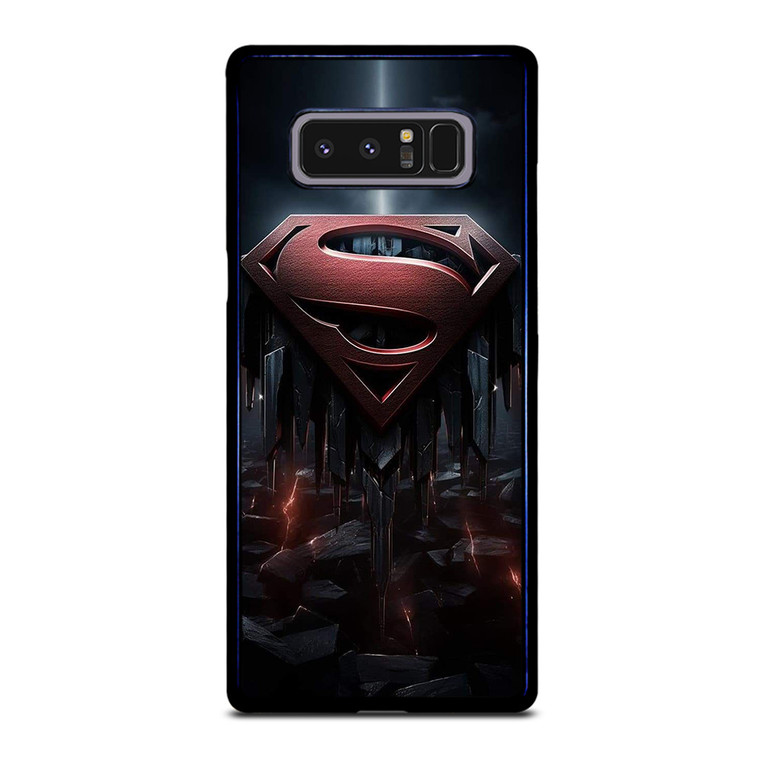 SUPERMAN DARK LOGO ICONSUPERMAN DARK LOGO ICON Samsung Galaxy Note 8 Case Cover