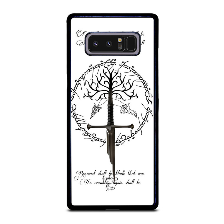 TREE LORD OF THE RING SWORDTREE LORD OF THE RING SWORD Samsung Galaxy Note 8 Case Cover