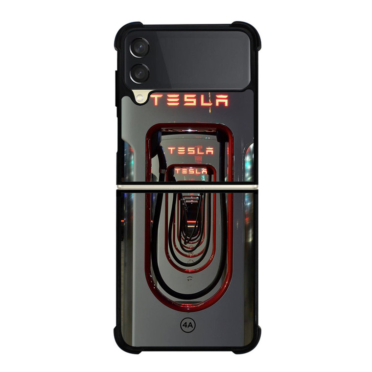 TESLA STATION CHARGE Samsung Galaxy Z Flip 3 Case Cover