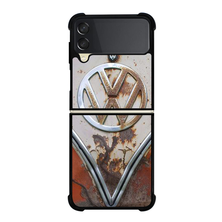 VW VOLKSWAGEN EMBLEM RUSTY Samsung Galaxy Z Flip 3 Case Cover