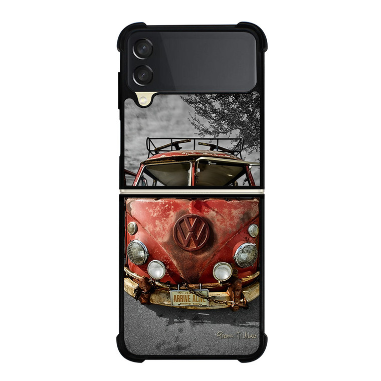 VW VOLKSWAGEN VAN RUSTY Samsung Galaxy Z Flip 3 Case Cover