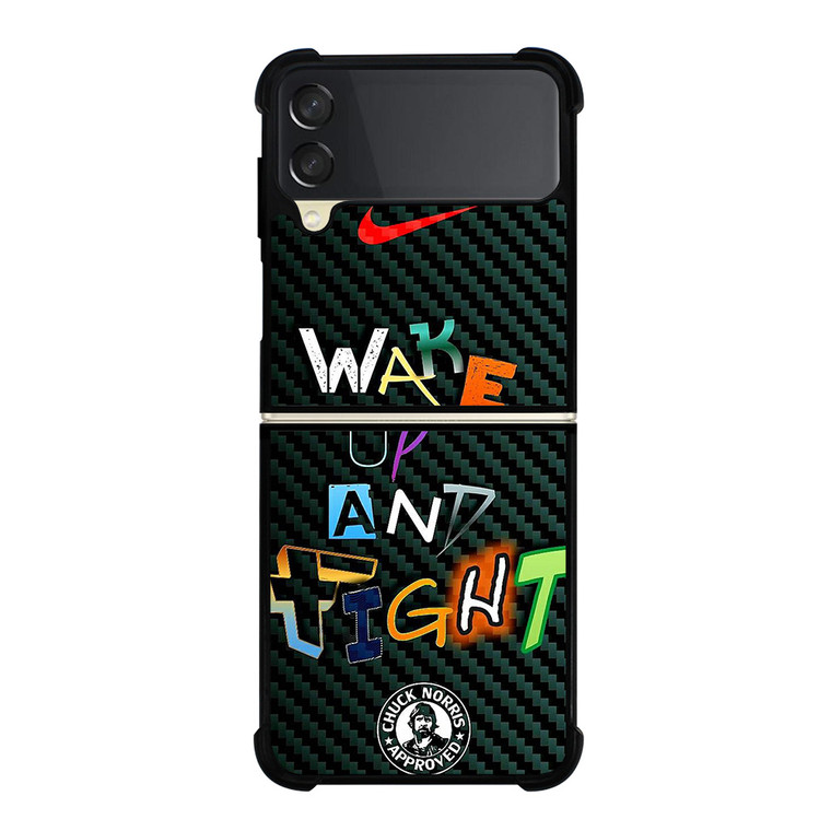 WAKE UP AND TIGHT NIKE Samsung Galaxy Z Flip 3 Case Cover