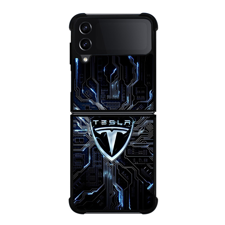 TESLA ELECTRIC Samsung Galaxy Z Flip 4 Case Cover
