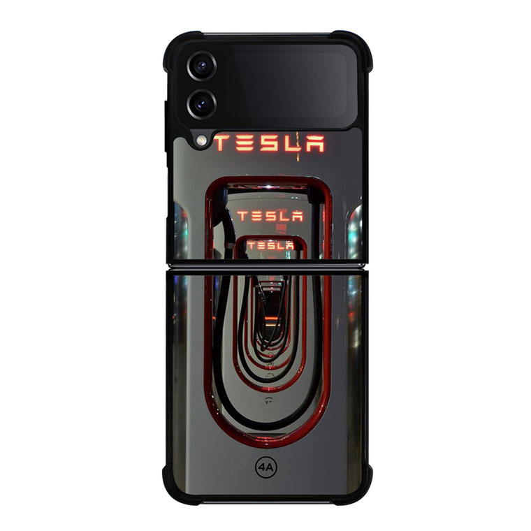 TESLA STATION CHARGE Samsung Galaxy Z Flip 4 Case Cover
