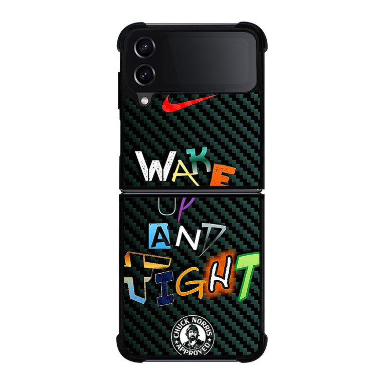 WAKE UP AND TIGHT NIKE Samsung Galaxy Z Flip 4 Case Cover