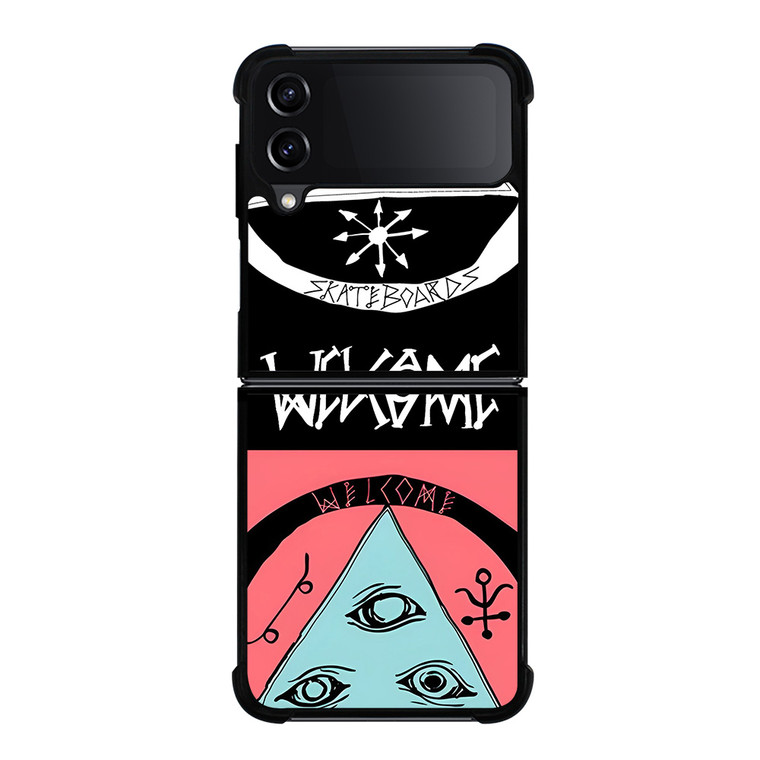 WELCOME SKATEBOARDS TWO Samsung Galaxy Z Flip 4 Case Cover