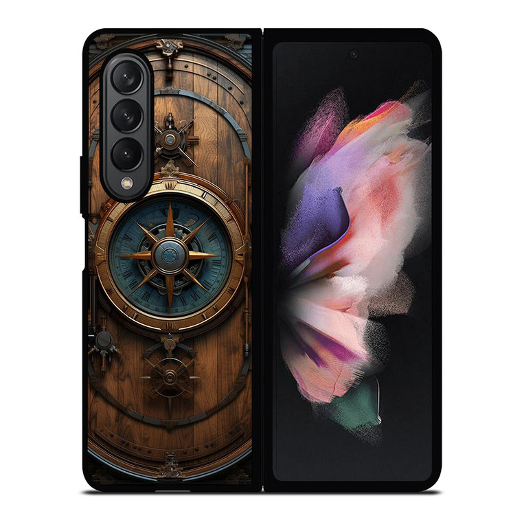 VINTAGE MAP COMPASS Samsung Galaxy Z Fold 3 Case Cover
