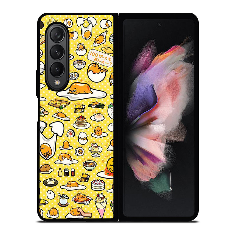 YELLOW GUDETAMA LAZY EGG Samsung Galaxy Z Fold 3 Case Cover