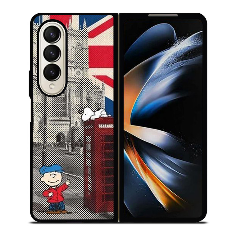 SNOOPY BOX TELEPHONE Samsung Galaxy Z Fold 4 Case Cover