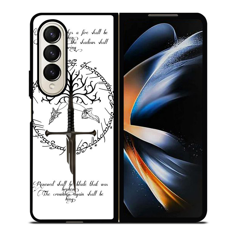 TREE LORD OF THE RING SWORD Samsung Galaxy Z Fold 4 Case Cover