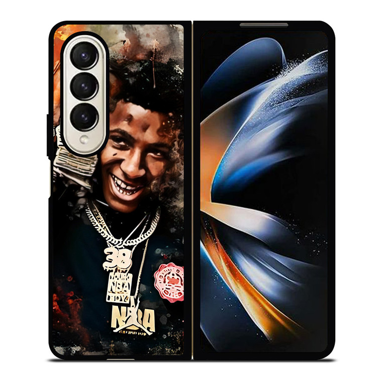 YOUNGBOY NEVER BROKE AGAIN ABSTRAC Samsung Galaxy Z Fold 4 Case Cover