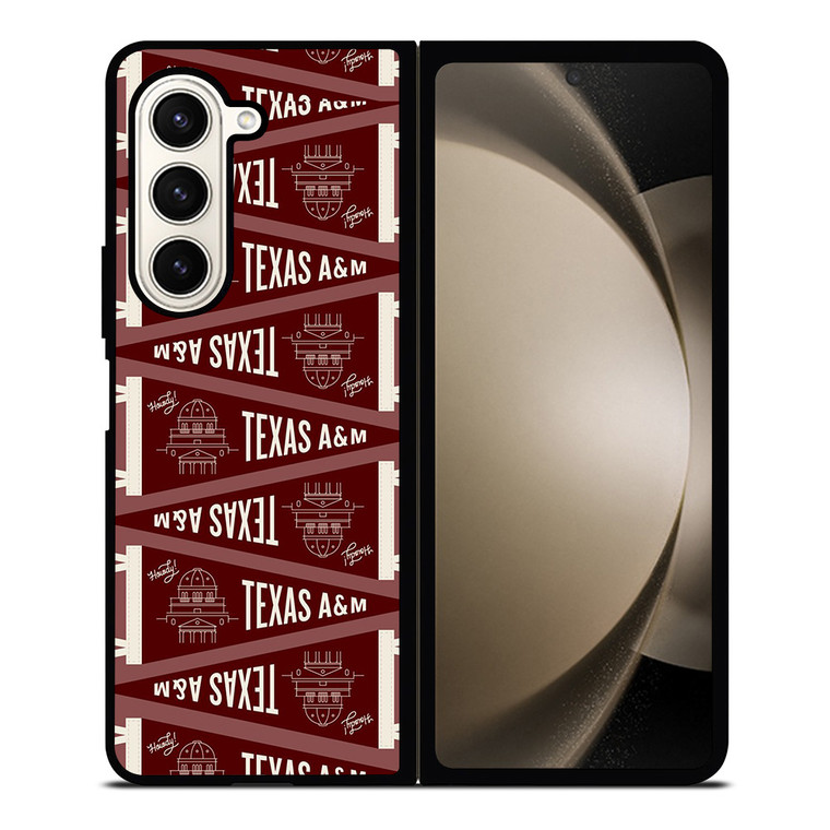 TEXAS AGGIES FLAG Samsung Galaxy Z Fold 5 Case Cover