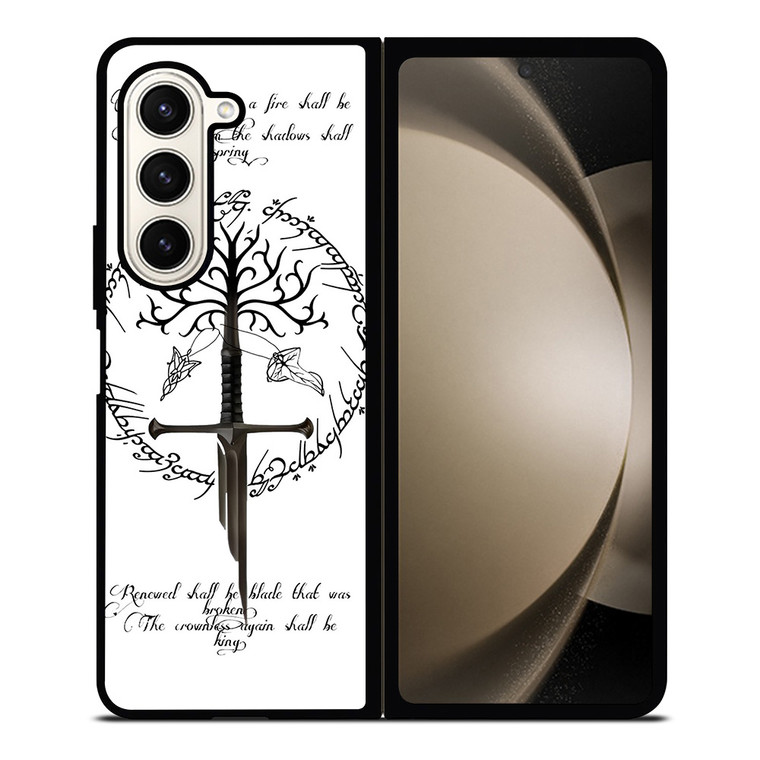 TREE LORD OF THE RING SWORD Samsung Galaxy Z Fold 5 Case Cover