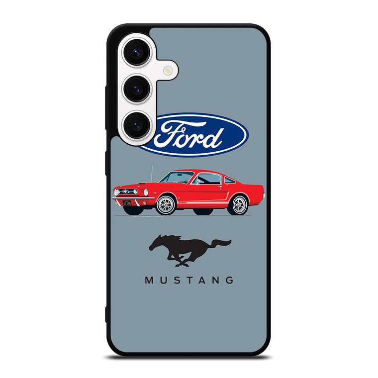 1965 FORD MUSTANG ILLUSTRATION Samsung Galaxy S24 Case Cover