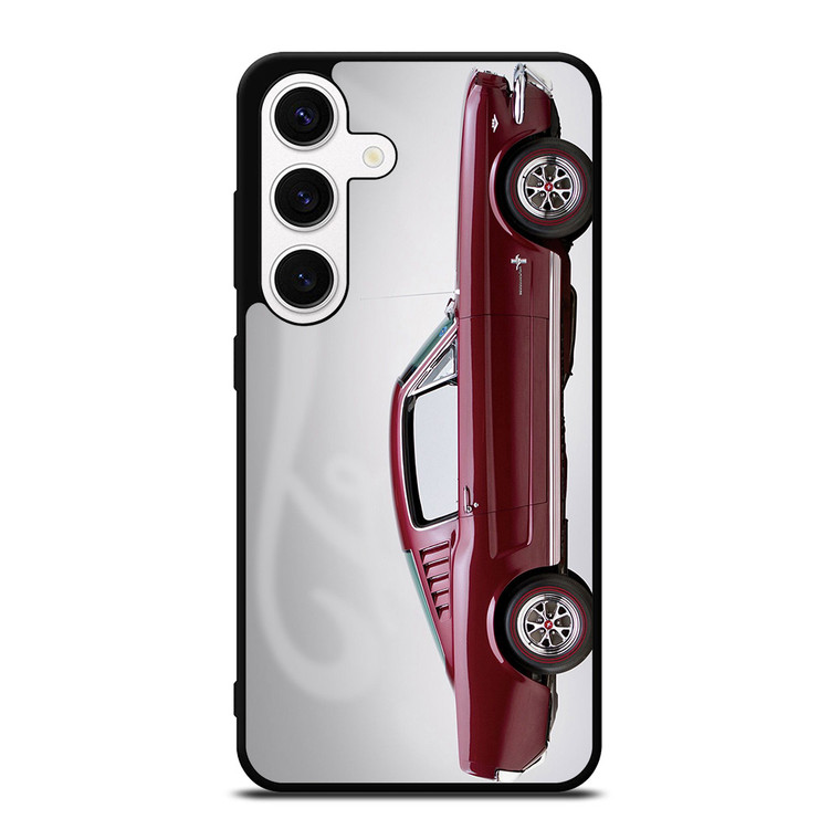 1965 FORD MUSTANG RED CAR Samsung Galaxy S24 Case Cover