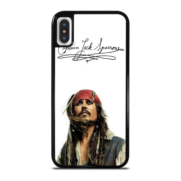 JACK SPARROW SIGNATURE PIRATES OF THE CARIBBEAN  iPhone X / XS Case Cover