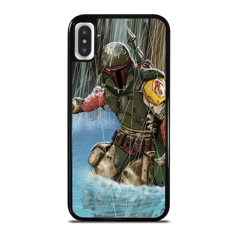 BOBA FETT STAR WARS CARTOON iPhone X / XS Case Cover