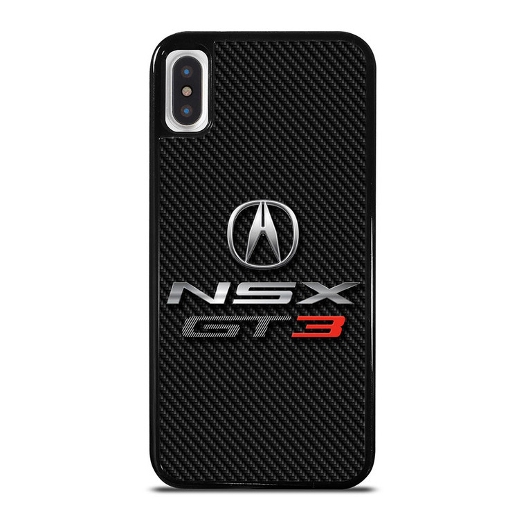 ACURA NSX GT3 LOGO CARBON iPhone X / XS Case Cover